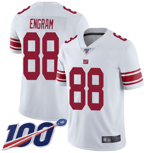 Men New York Giants 88 Evan Engram White Vapor Untouchable Limited Player 100th Season Football NFL Jersey